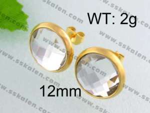 SS Gold-Plating Earring - KE40678-YX