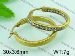SS Gold-Plating Earring  - KE42810-YX