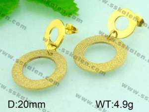 SS Gold-Plating Earring - KE46598-Z