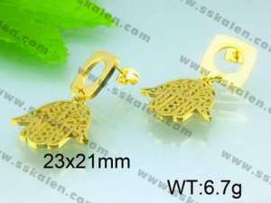 SS Gold-Plating Earring  - KE49675-Z