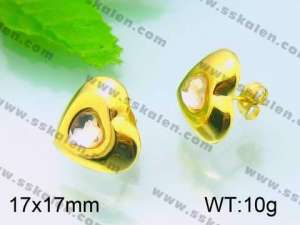 SS Gold-Plating Earring - KE50321-Z