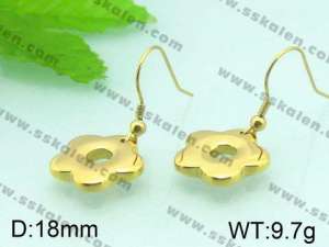 SS Gold-Plating Earring  - KE50885-Z