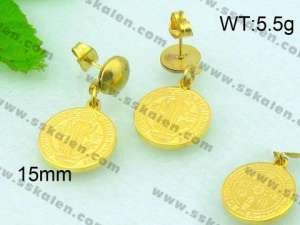 SS Gold-Plating Earring  - KE51199-Z