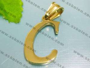 Stainless Steel Gold-plating Pendant - KP19827-D