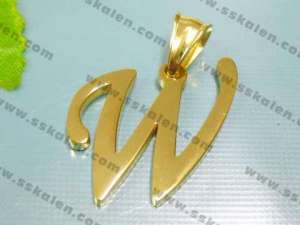 Stainless Steel Gold-plating Pendant - KP19845-D