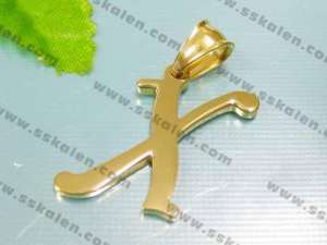 Stainless Steel Gold-plating Pendant  - KP22873-D