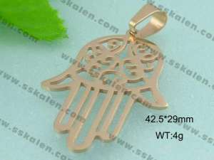 Stainless Steel Gold-plating Pendant - KP27383-T