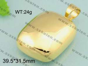Stainless Steel Gold-plating Pendant - KP27402-T