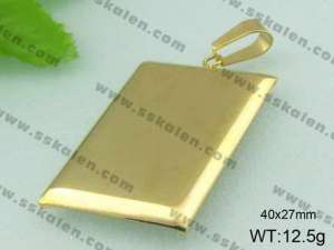 Stainless Steel Gold-plating Pendant - KP29402-K