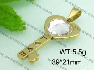 Stainless Steel Gold-plating Pendant  - KP32895-D