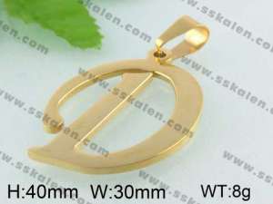 Stainless Steel Gold-plating Pendant   - KP34476-D