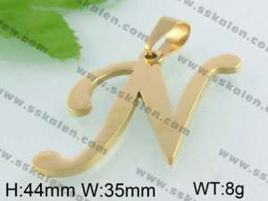 Stainless Steel Gold-plating Pendant   - KP34480-D
