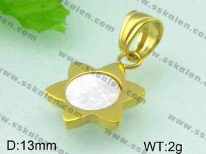  Stainless Steel Gold-plating Pendant  - KP35570-C