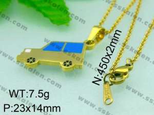Stainless Steel Gold-plating Pendant  - KP36268-D