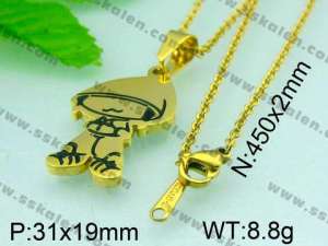 Stainless Steel Gold-plating Pendant  - KP36311-D