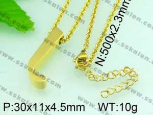 Stainless Steel Gold-plating Pendant  - KP36880-D