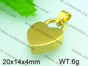  Stainless Steel Gold-plating Pendant  - KP37318-Z