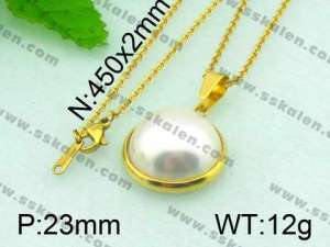 Stainless Steel Gold-plating Pendant  - KP40142-K