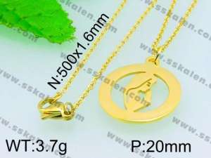 Stainless Steel Gold-plating Pendant  - KP40632-Z