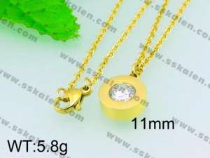 Stainless Steel Gold-plating Pendant  - KP40633-Z
