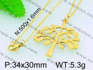 Stainless Steel Gold-plating Pendant  - KP40635-Z
