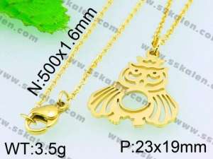 Stainless Steel Gold-plating Pendant  - KP40640-Z