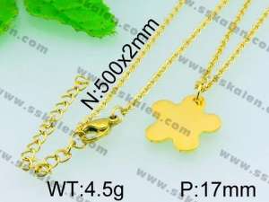 Stainless Steel Gold-plating Pendant  - KP40645-Z