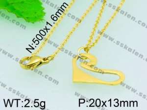 Stainless Steel Gold-plating Pendant  - KP40648-Z