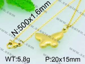 Stainless Steel Gold-plating Pendant  - KP40650-Z