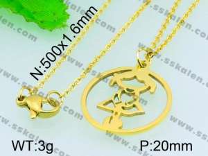 Stainless Steel Gold-plating Pendant  - KP40658-Z