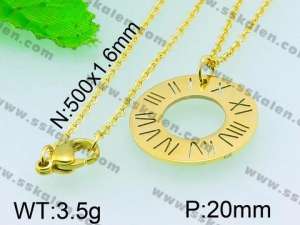Stainless Steel Gold-plating Pendant  - KP40661-Z
