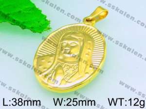 Stainless Steel Gold-plating Pendant  - KP40763-Z