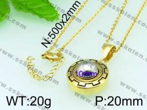 Stainless Steel Gold-plating Pendant  - KP40848-Z
