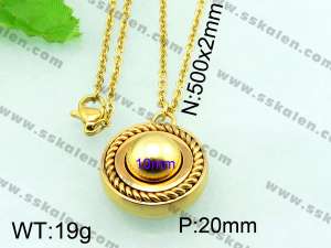 Stainless Steel Gold-plating Pendant  - KP41601-Z