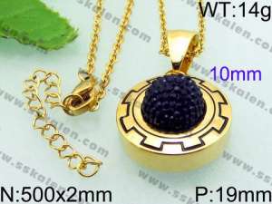 Stainless Steel Gold-plating Pendant - KP46992-Z
