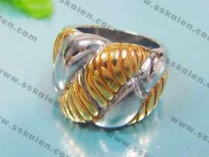 Stainless Steel Gold-plating Ring  - KR12684-T
