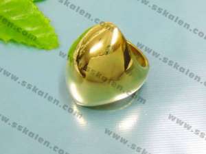 Stainless Steel Gold-plating Ring - KR13126-T