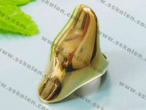 Stainless Steel Gold-plating Ring - KR13306-T