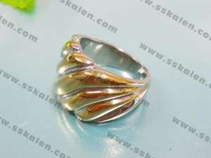 Stainless Steel Gold-plating Ring  - KR14964-D