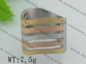 Stainless Steel Gold-plating Ring   - KR19026-D