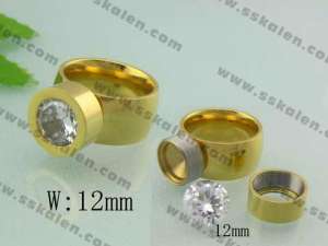 Stainless Steel Gold-plating Ring   - KR19060-D