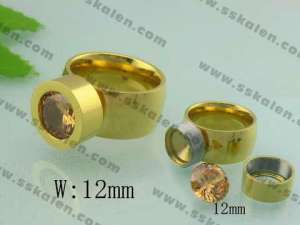 Stainless Steel Gold-plating Ring   - KR19061-D