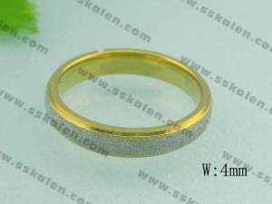 Stainless Steel Gold-plating Ring - KR19283-G