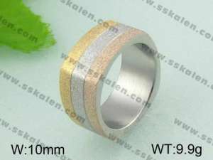 Stainless Steel Gold-plating Ring  - KR20306-T