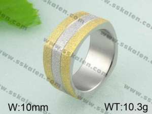 Stainless Steel Gold-plating Ring  - KR20310-T