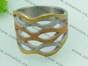 Stainless Steel Stone&Crystal Ring - KR21036-D