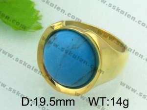 Stainless Steel Gold-plating Ring - KR21230-D