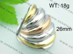 Stainless Steel Gold-plating Ring - KR22039-L