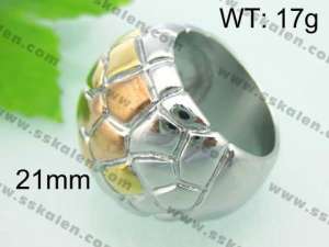 Stainless Steel Gold-plating Ring - KR22040-L