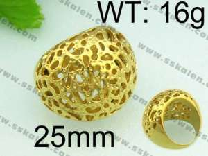 Stainless Steel Gold-plating Ring - KR23580-L
